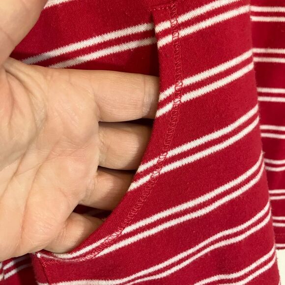 Dockers, striped hoodie, zip up, pockets, size medium, excellent condition - Picture 3 of 4